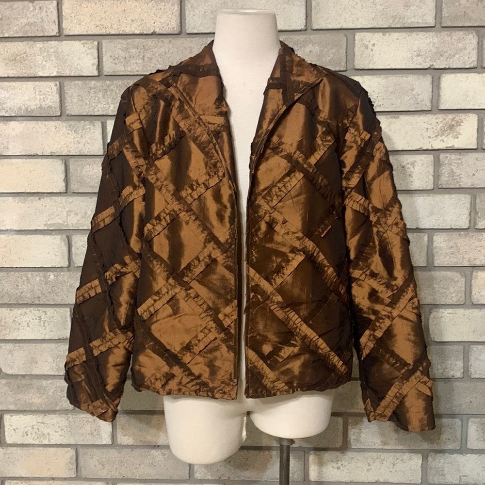 Painted pony shiny gold brown jacket size medium